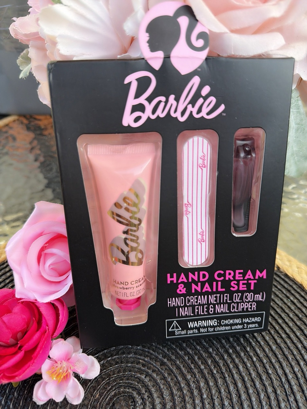 Barbie Pink Hand Cream & Nail Care Set